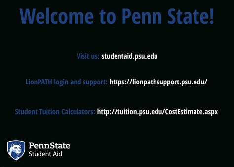Student aid office psu - The process to request Federal Direct Loan funds and disburse them into your student account will take approximately 3-5 business days. Be aware that once the funds disburse, they will no longer show as anticipated aid. However, within the same day, you will see the funds posted to your student account. Monitor your PSU email for messages ...